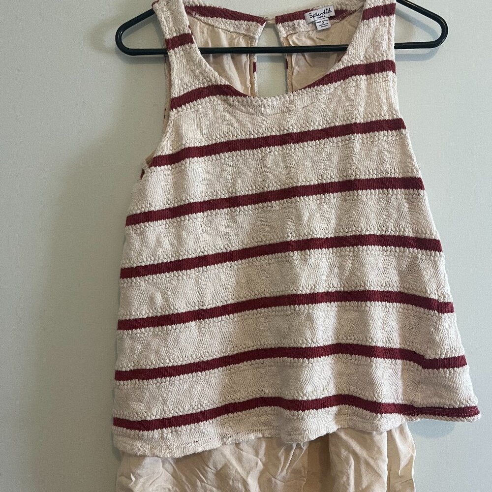 Splendid Striped Long Tank Top